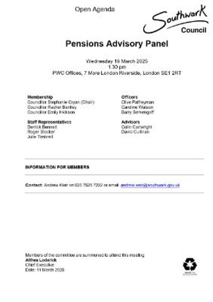 19 March 2025 PAP Agenda
