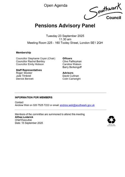 23 September 2025 PAP Agenda