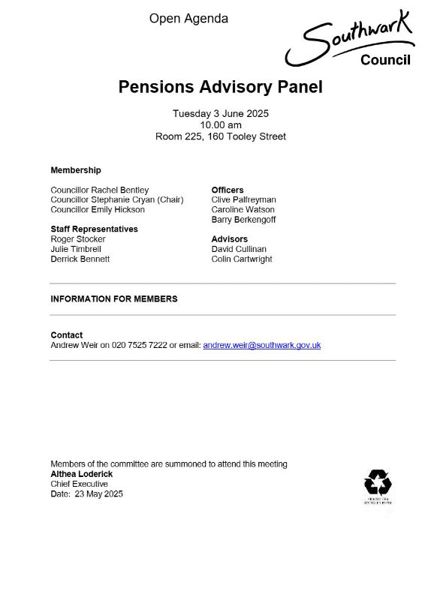 3 June 2025 PAP Agenda